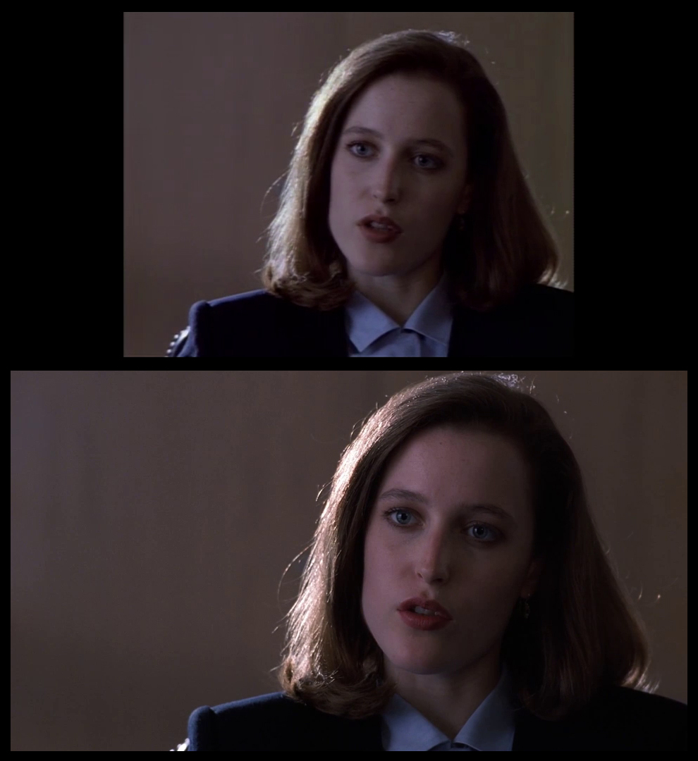 X-Files Blu-ray DVD Comparison 101 1X79 Pilot Screencap
