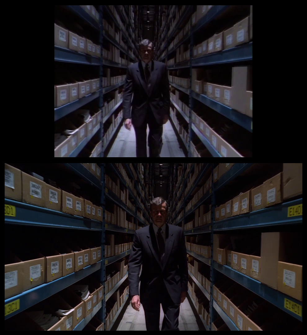 X-Files Blu-ray DVD Comparison 101 1X79 Pilot Screencap